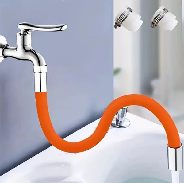 Faucet Extension Tube (25Cm), Universal Foaming Extension Tube 360°, Free Bending Faucet Lengthening Extender, Adjustable Sink Drain Extension,Tube Bathroom Faucet Extender