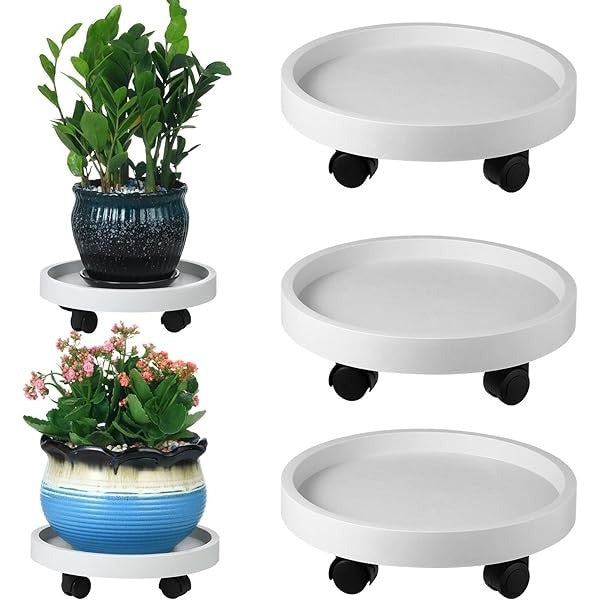 Flower Pot Trolly (Small Size), Small Flower Pot Stand with 4 Wheels