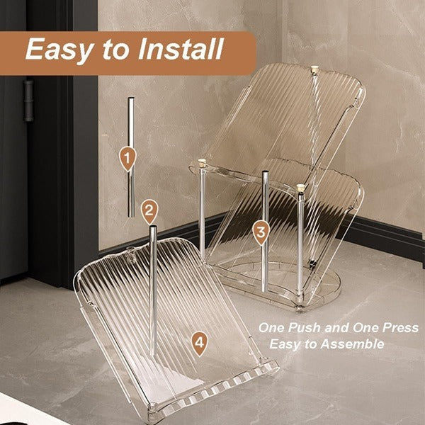 Crystal 2 Layer Shoe Rack