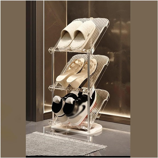 Crystal 3 Layer Shoe Rack