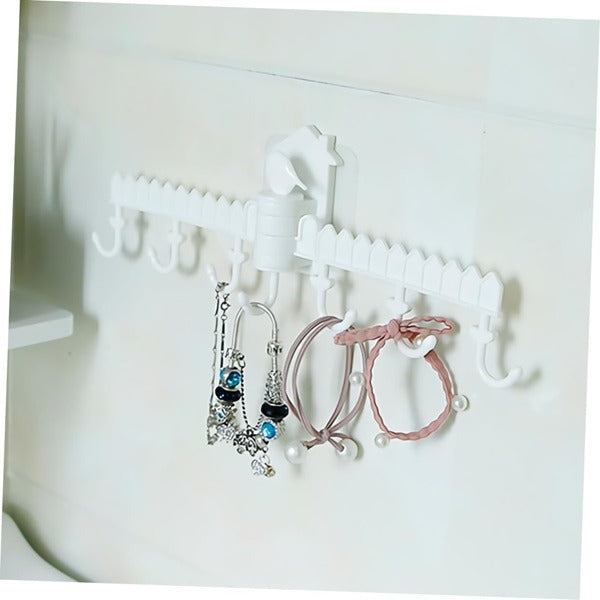 Multipurpose White Hook Hanger for Home Accessories, Clothes &amp; Towels