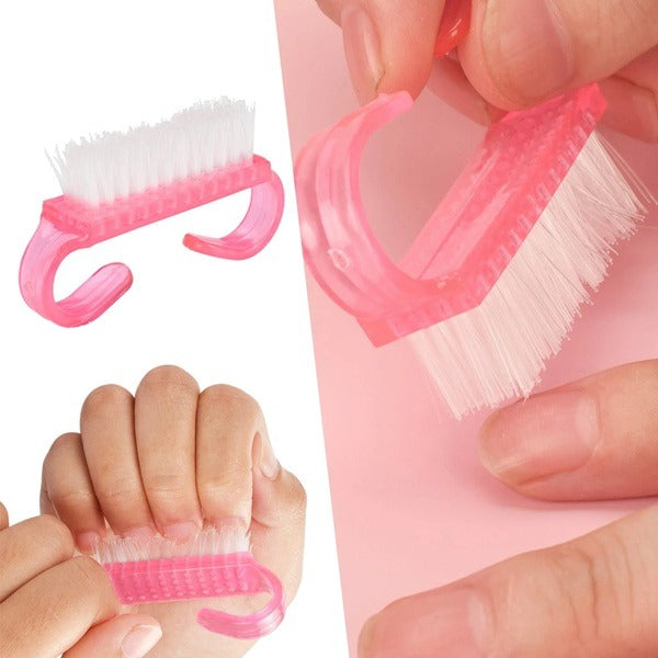 Nail Cleaning Brush (Pack of 4 Pcs), Handle Grip Nail Brush Fingernail Cleaner Pedicure Brush