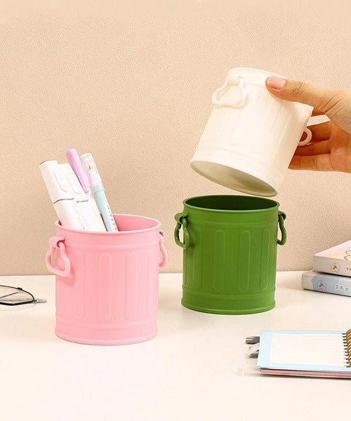 Multifunctional Bucket Shaped Desktop Storage