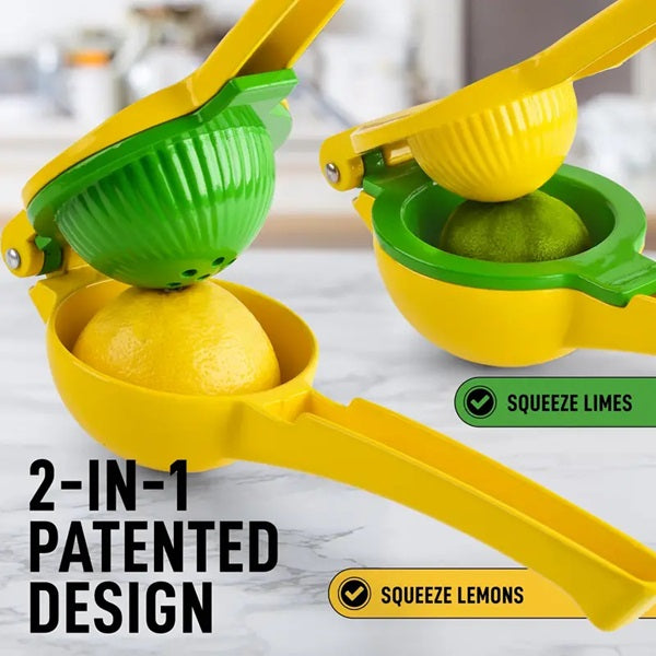 2in1 Manual Lemon & Orange Squeezer, Lemon Lime Orange Juice Squeezer Manual Citrus Press