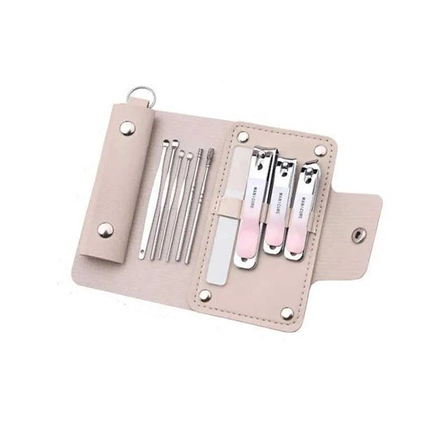 10/4Pcs Portable Nail Clippers & Manicure Kit , Pedicure Manicure Kit Professional Sharp Nail Clippers, Stainless Steel Thick Nail Cutter & File Scissors for Men & Women, Fingernails & Toenails with Portable Case