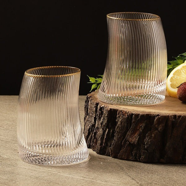 Carafe Creative Glass (Small Size), Luxurious Crystal Glass Carafe with 6 Glasses