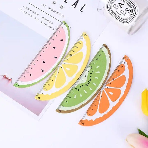 15cm Fruit shape Wooden Measuring Scale