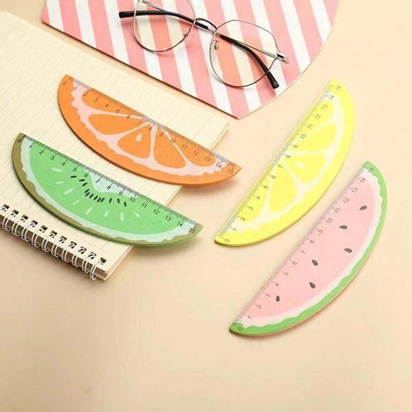 15cm Fruit shape Wooden Measuring Scale