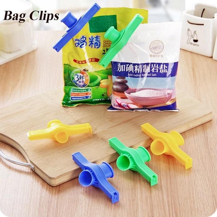 Food Bag Sealing Clip with Nozzle (Pack of 5 Pcs)