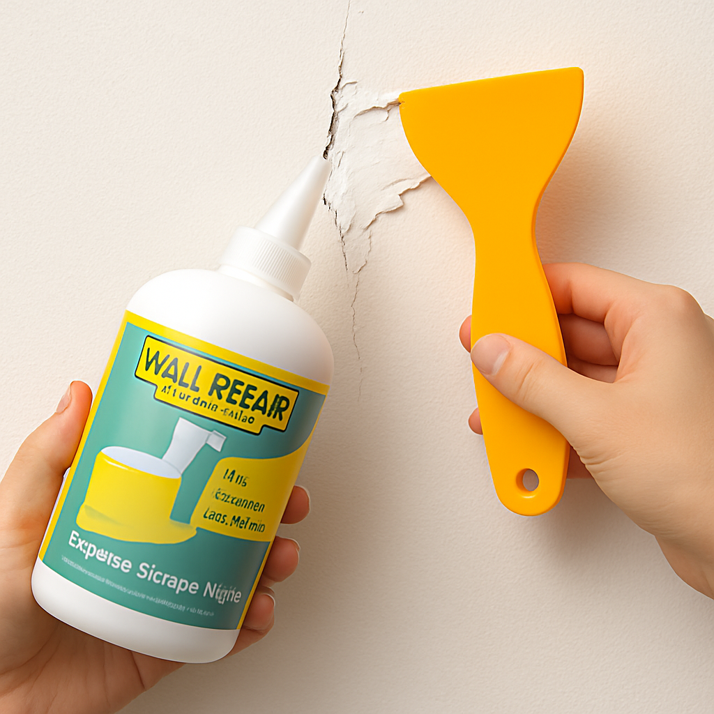 Wall Crack Repair Paste With Scrapper– Quick Drying Filler for Home Wall Cracks & Holes