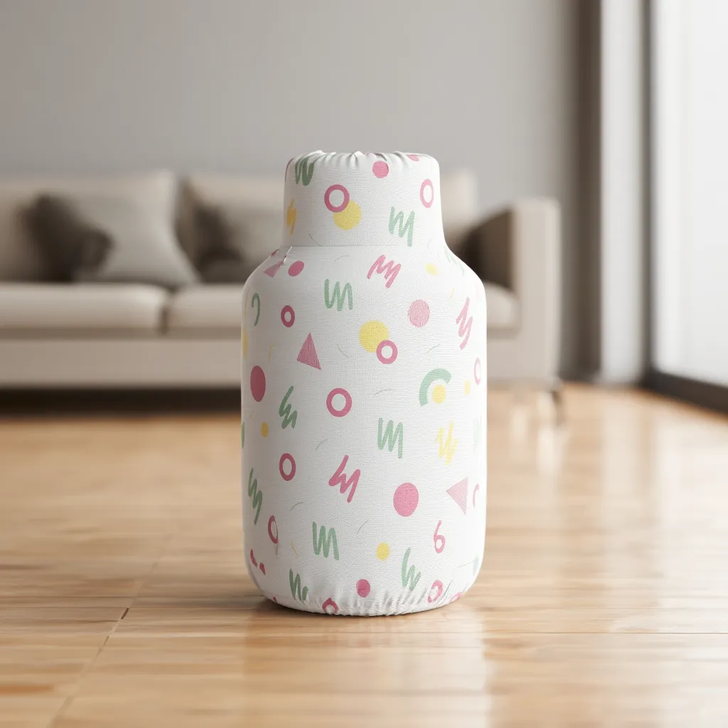 Kitchen Gas Cylinder Cover – Waterproof, Dustproof & Washable LPG Cylinder Protector (Random Design-Pack of 1)