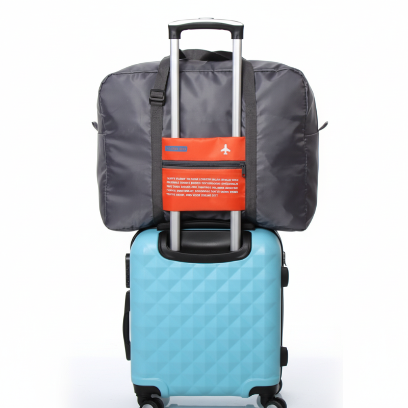 Happy Flight Portable Foldable Travel Duffle Bag – Waterproof, Lightweight & Spacious (Random color-Pack of 1)