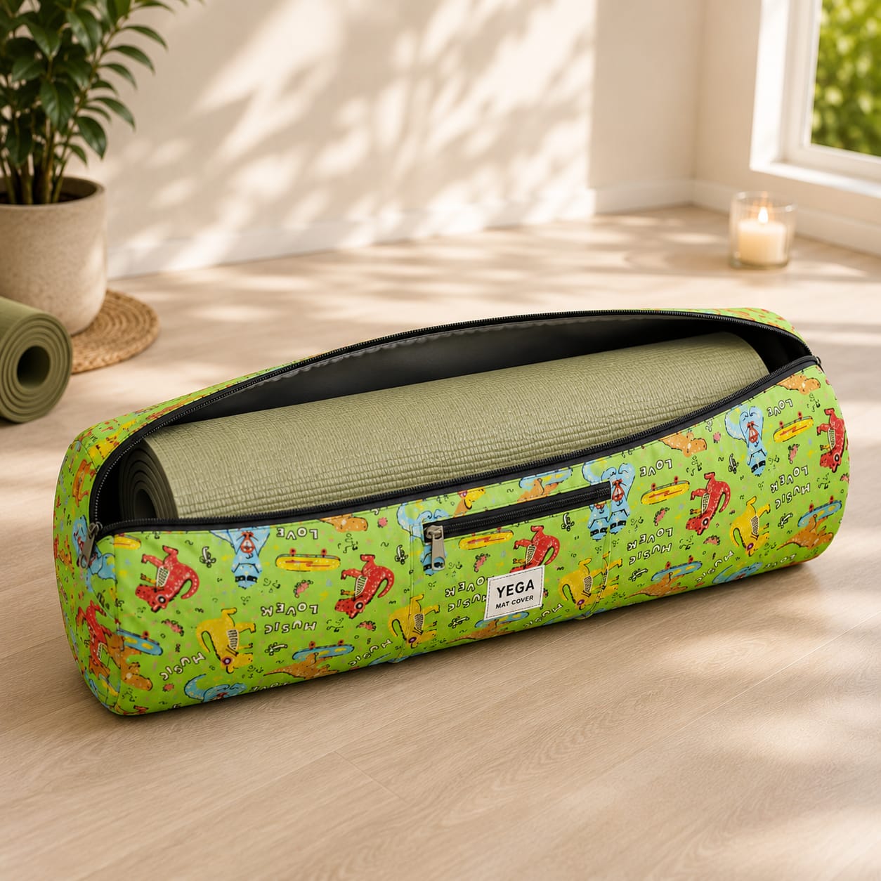 Premium Yoga Mat Bag – Shoulder Strap & Front Storage Pocket