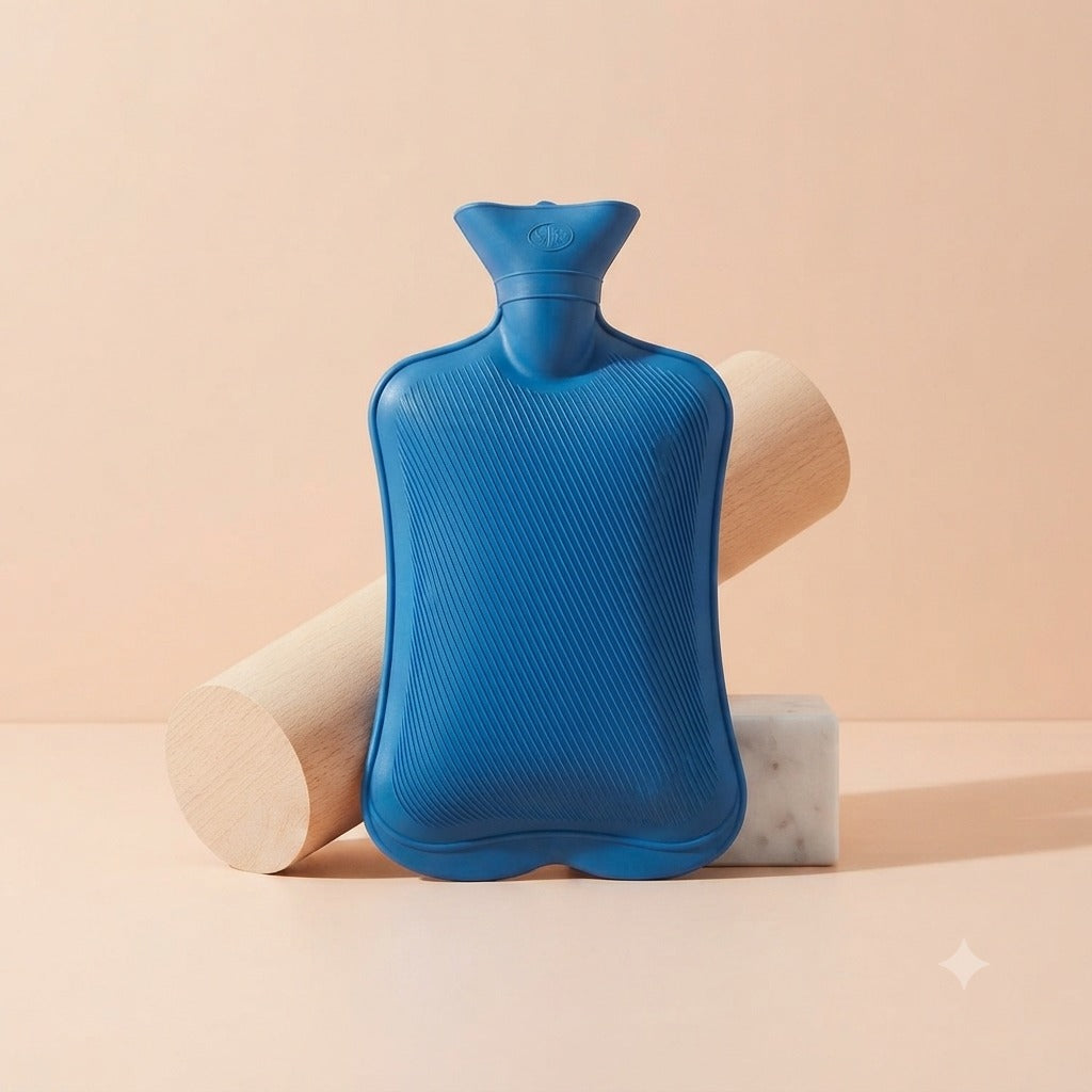 900ML Hot Water Bag – Non-Electric Rubber Heating Bottle for Pain Relief, Period Cramps & Body Aches (Random color-Pack of 1)