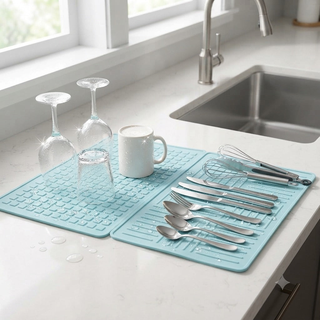 Silicone Trivet Mat / Hot Pad (Pack of 2) – Heat Resistant Non-Slip Kitchen Hot Pot Holder | Random Color