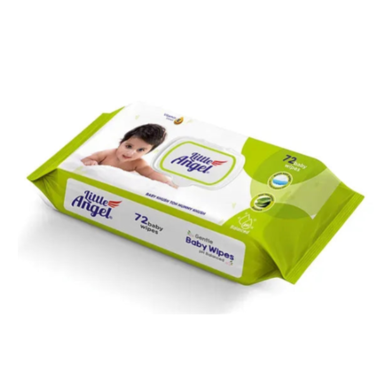 Little Angel Gentle Soft Cleansing Baby Wipes 72 count/Pack (Pack Of 1)