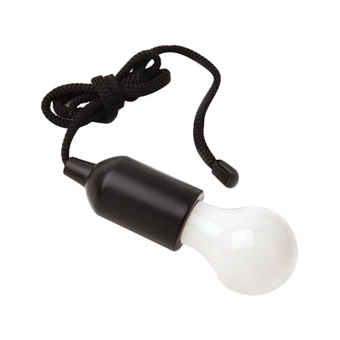 Black LED pull cord light pendant for outdoor camping, patios, and home lighting decor - Home Accessories, Trending Gadgets.
