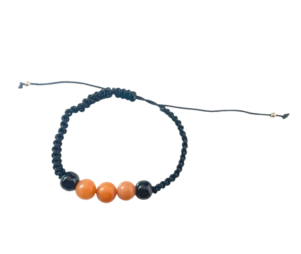 Braided Stone Unisex Bracelets (Random Color)