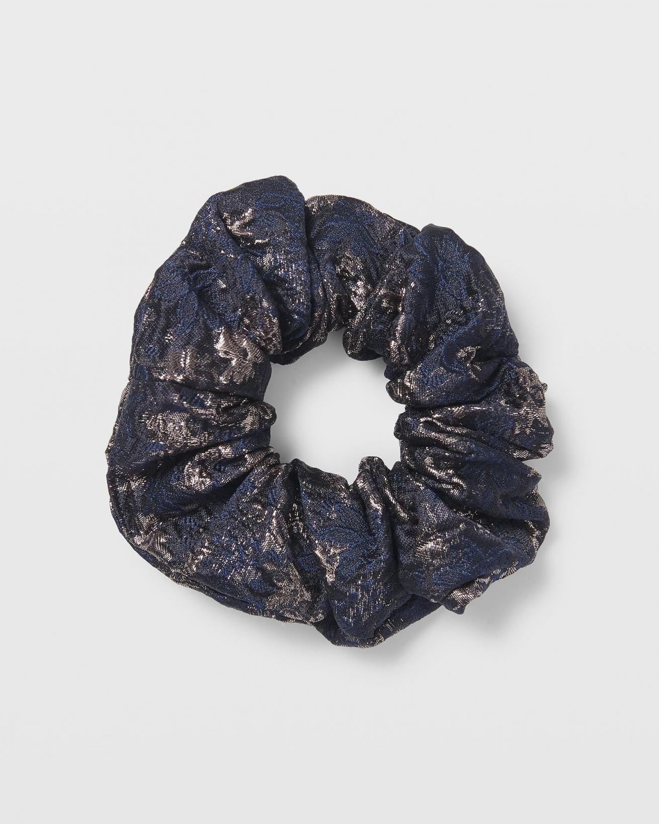 Raw Silk Tinted Scrunchie (Random Colors & Prints) - 1 Pc