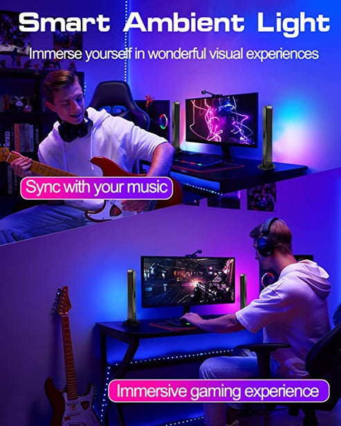 Color changing LED light bars perfect for PC gaming and mood lighting