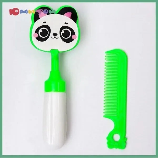 Baby Panda Plastic Comb with Brush