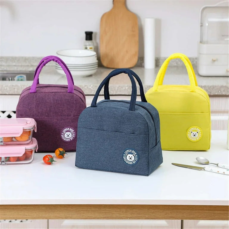 Portable Thermal Lunch Bag – Insulated Food Bag for Work, School & Travel (Random Colour)