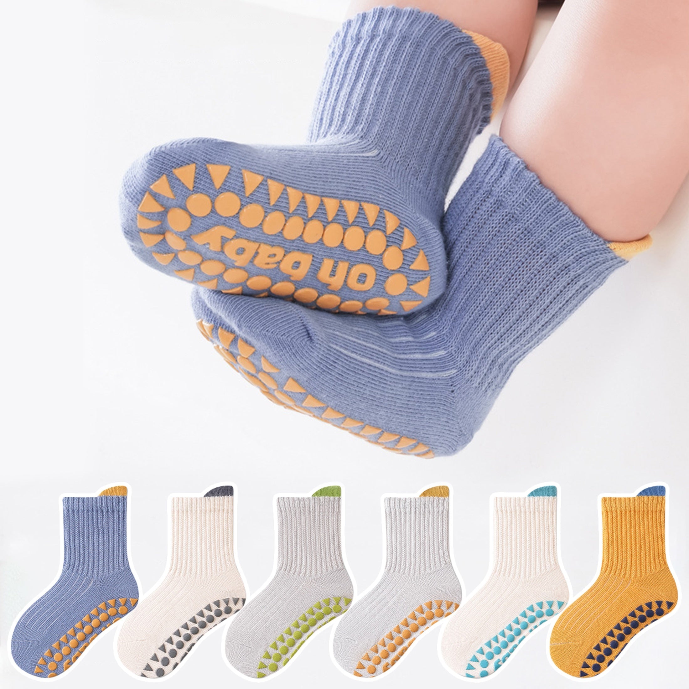 Non-Slip Floor Socks - Soft, Breathable Cartoon Design for Youngsters & Youngsters, Perfect for Indoor Wear, Youngsters Socks (Random Colors)