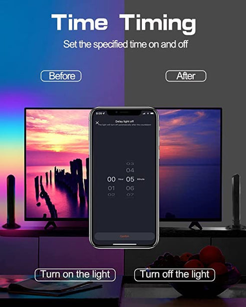 tv-backlight-kit	Dual light bar kit mountable behind TVs for backlighting with sync features