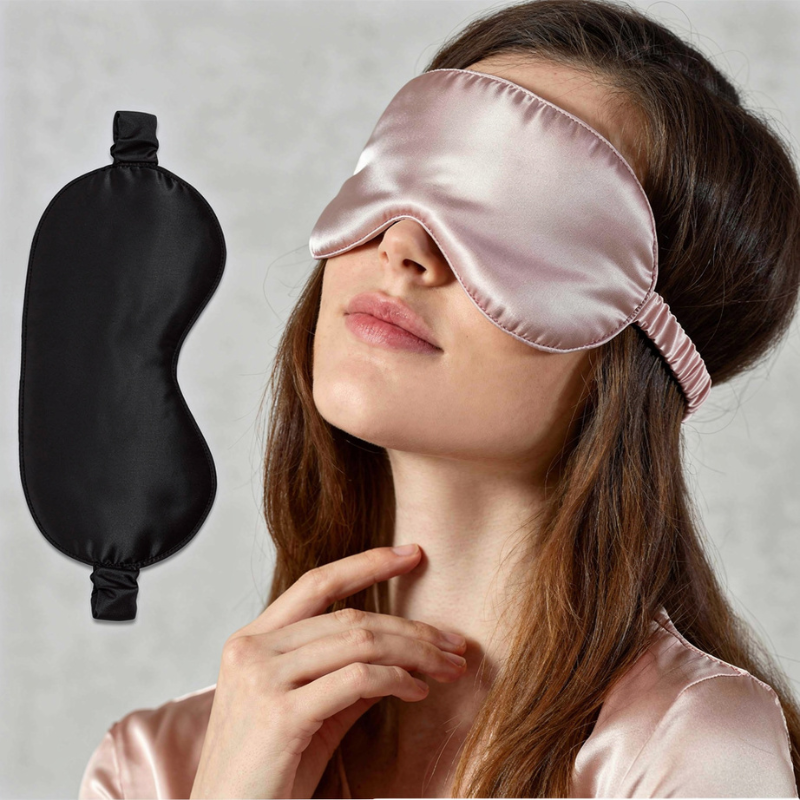 Sle Mask Satin Silk Eye Mask – Ultra Smooth Soft Sleep Mask & Blindfold for Sle ...