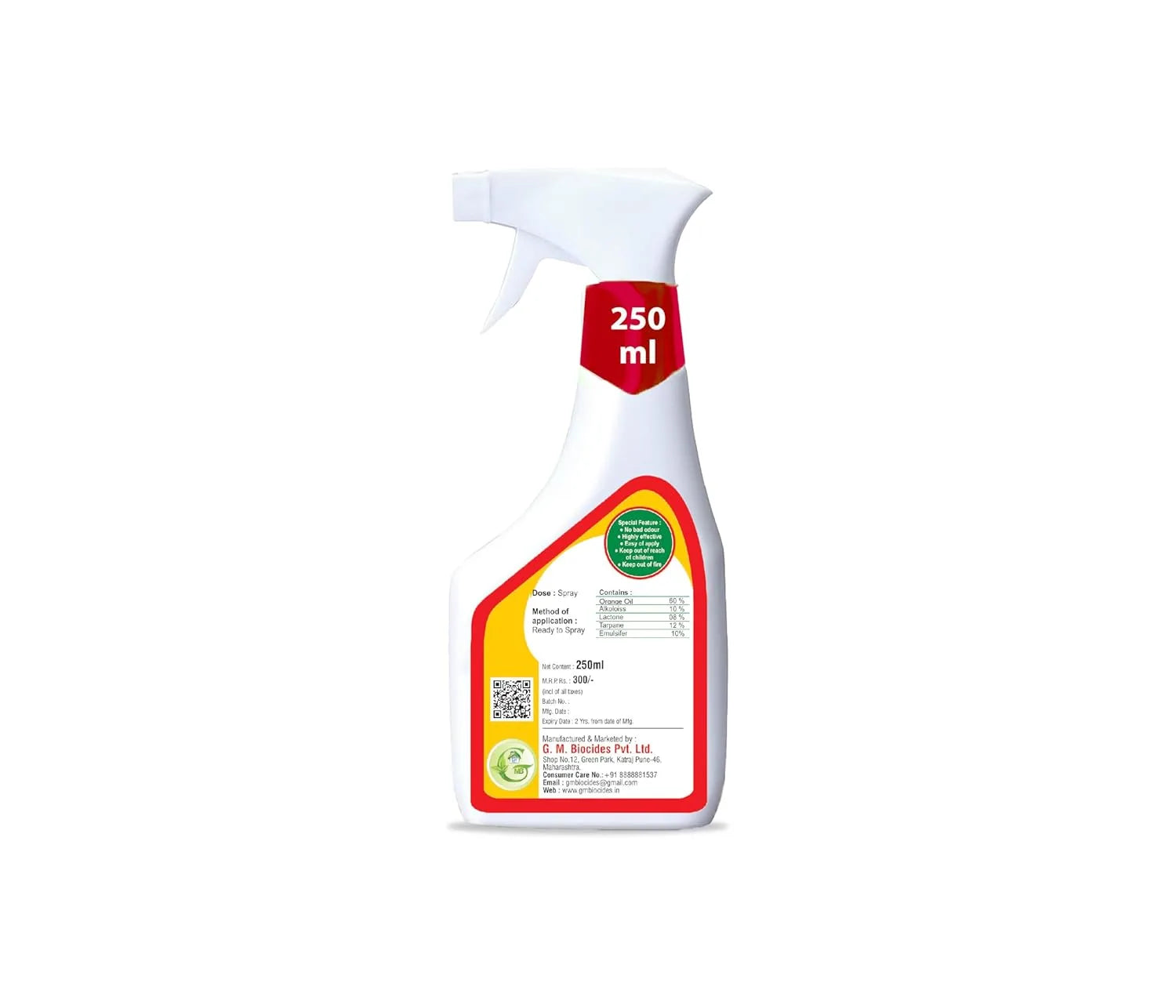 Fast-action lizard spray providing instant relief within 10 minutes