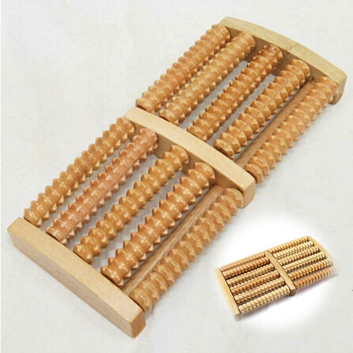 5 Row Wooden Foot Massager