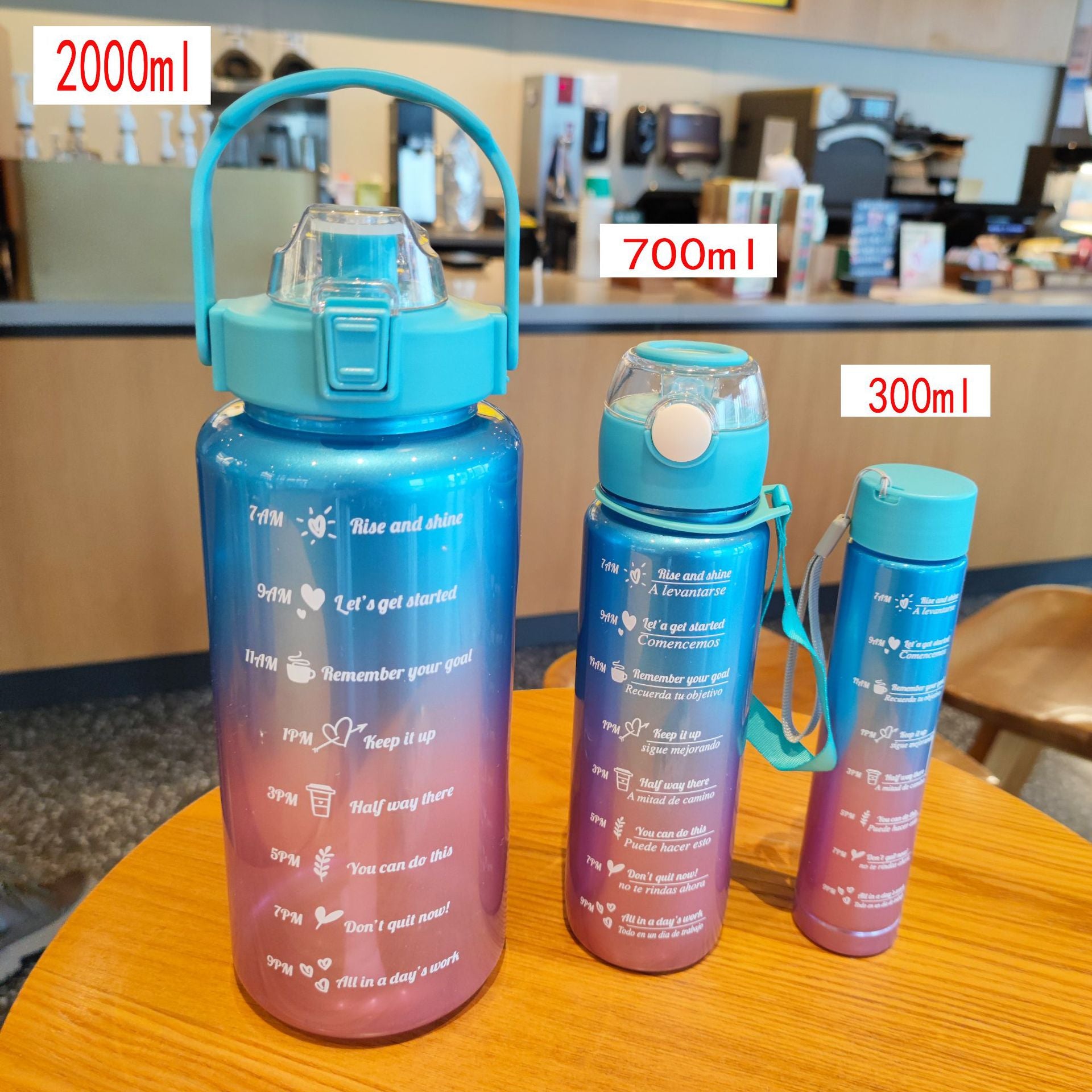 Paint Gradient 3-piece Plastic Bottle