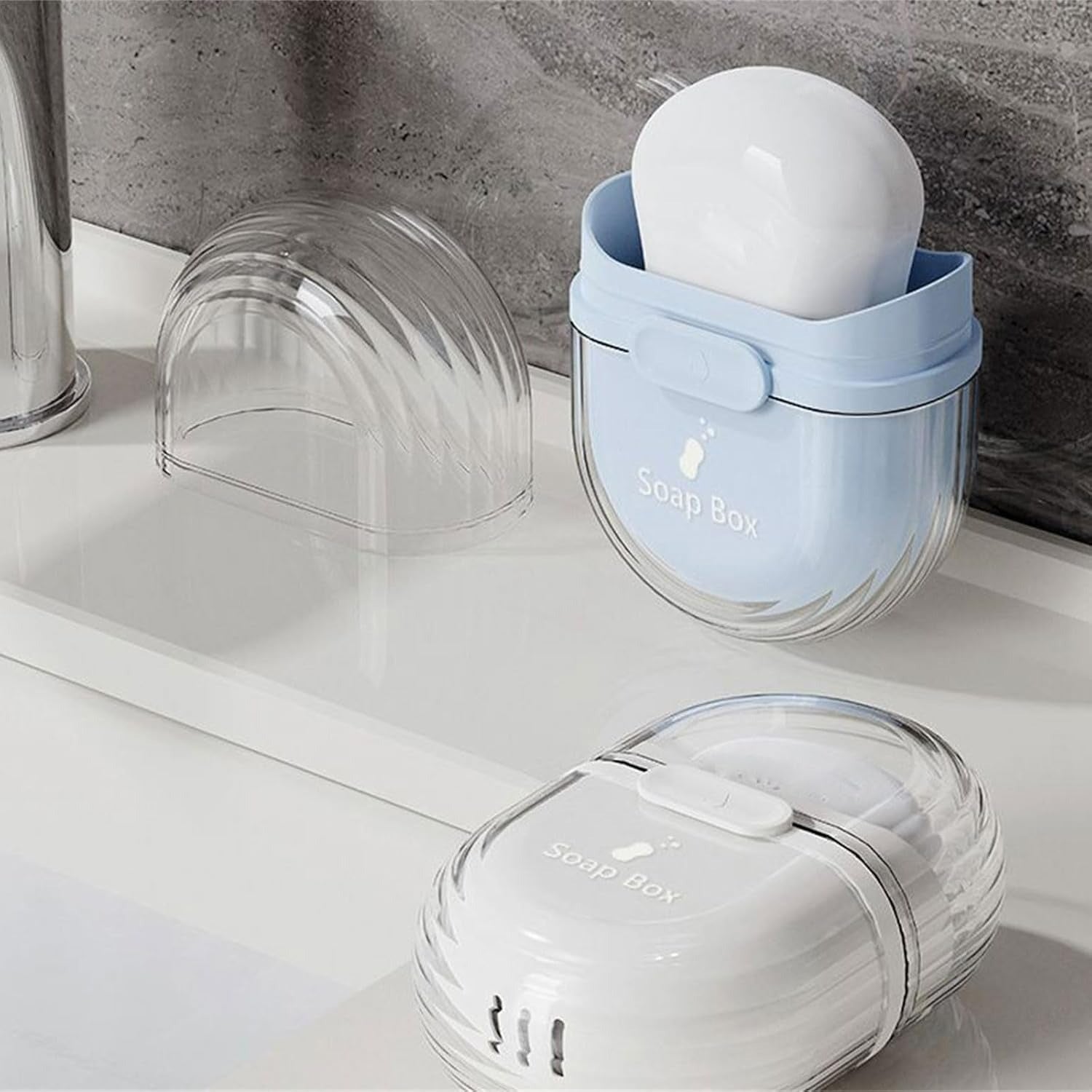 Portable Soap Dish Sealed Storage Box – Travel & Home Bathroom Soap Or ...
