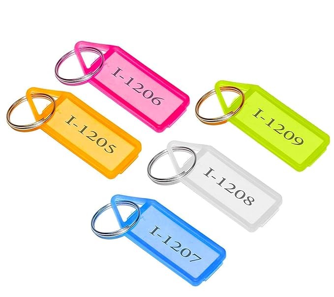 Keyler Labels Buy Colorful Plastic Key Label Tags (Pack of 50) Online - 99Wholesale ...
