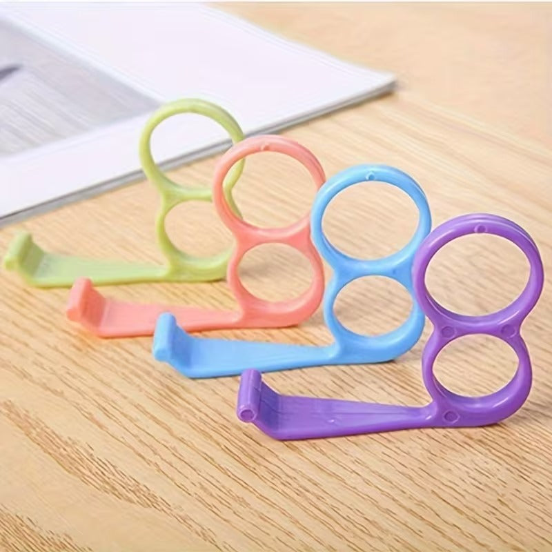 Tabletop Finger Grip Mobile Ring Holder - Portable Anti-Fall Phone Stand (Random color-Pack of 1)