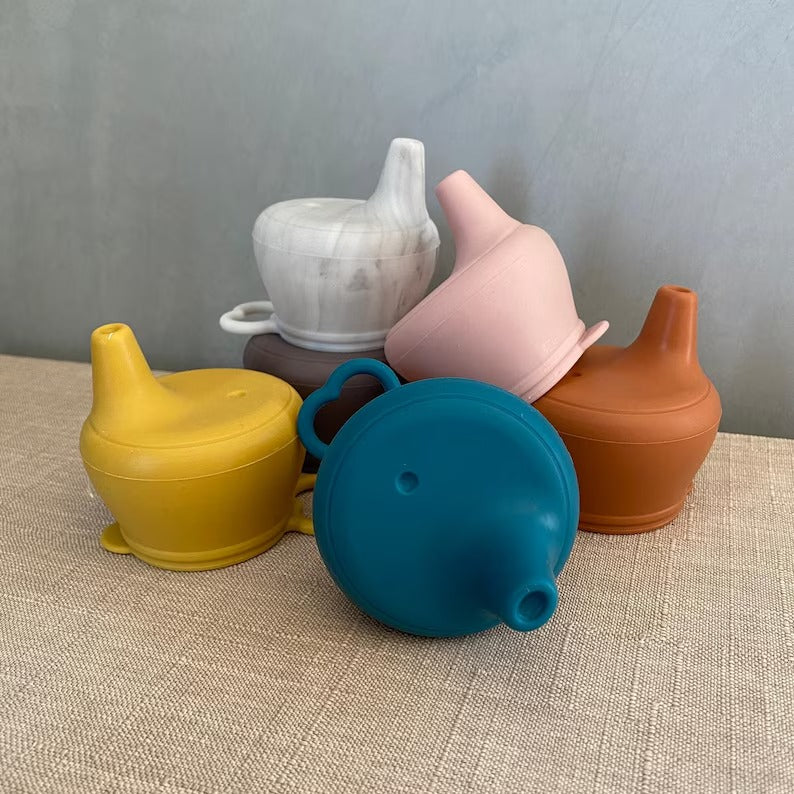 Spill Proof Silicone Sippy Cup Lid - 1 Pack – (Random Color)