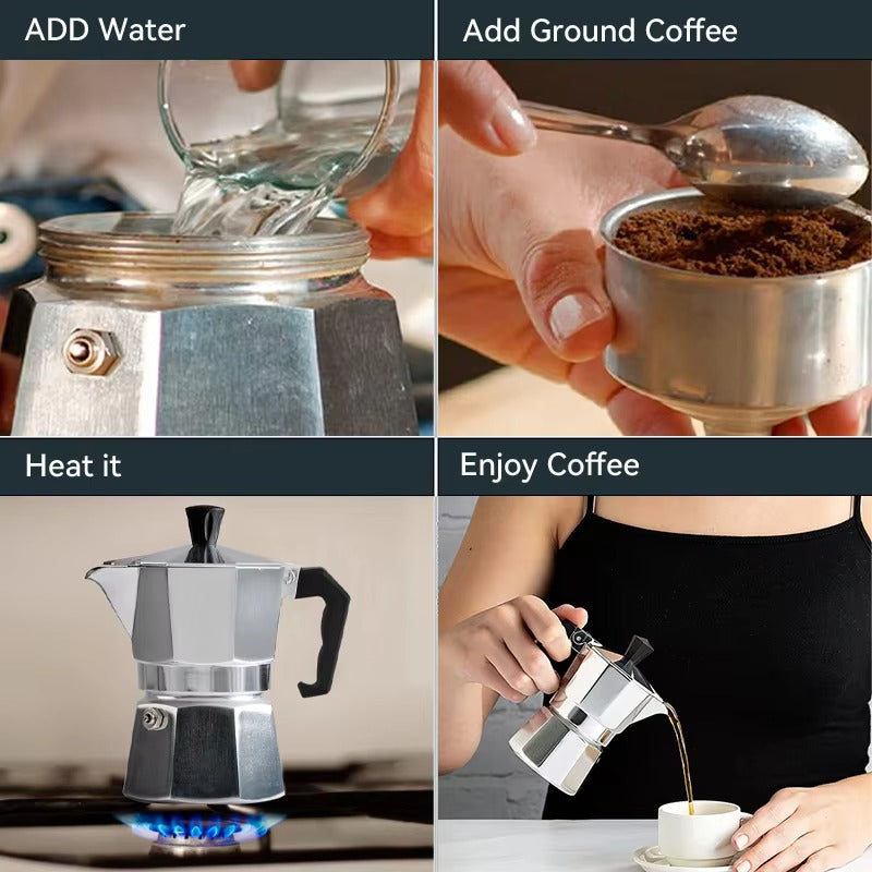 Aluminum Coffee Maker Stove Percolator
