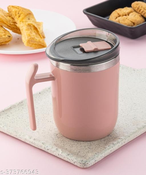 Mooddy Curved Coffee Mug - 450Ml (Random Color)