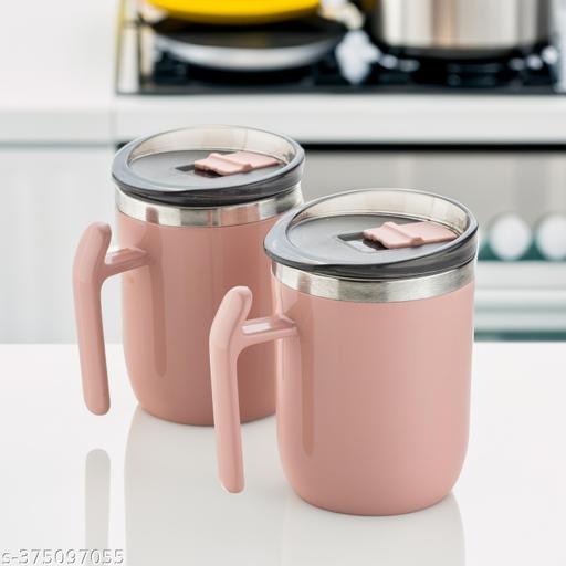 Mooddy Curved Coffee Mug - 450Ml (Random Color)