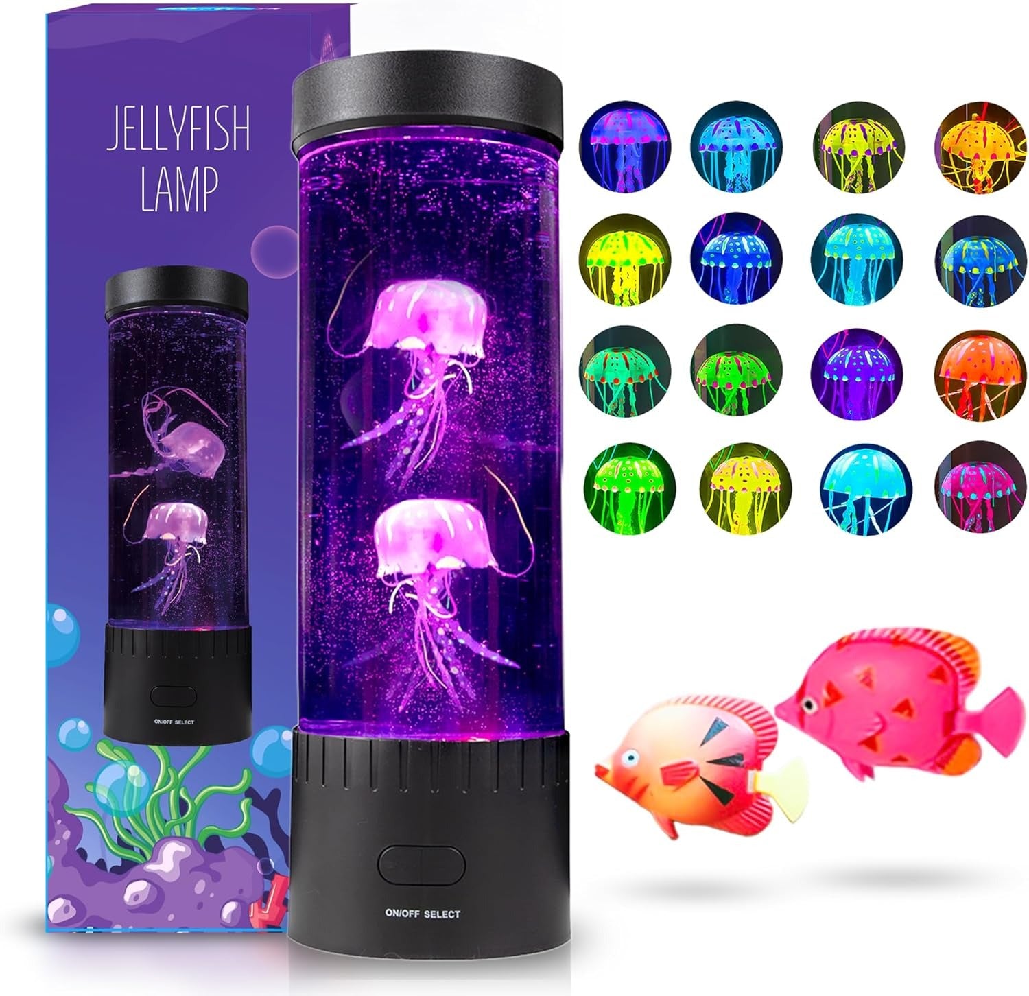 16 Color Changing Jellyfish Lava Lamp for Sensory Room LED Lights