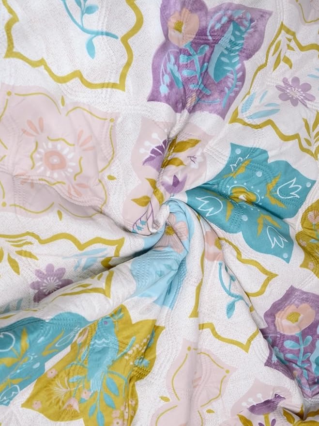 Soft Microfiber Double Bed AC Comforter For All-Season Comfort (Random Design)