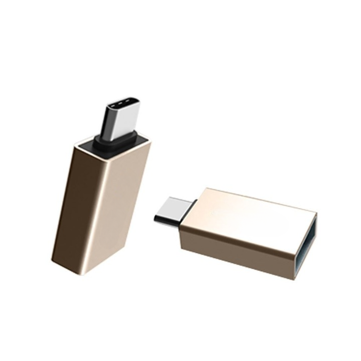 USB 3.0 to TYPE-C OTG Expansion Adapter For Mobile Phone Laptop PC Converter - 1Pcs (Random Color)