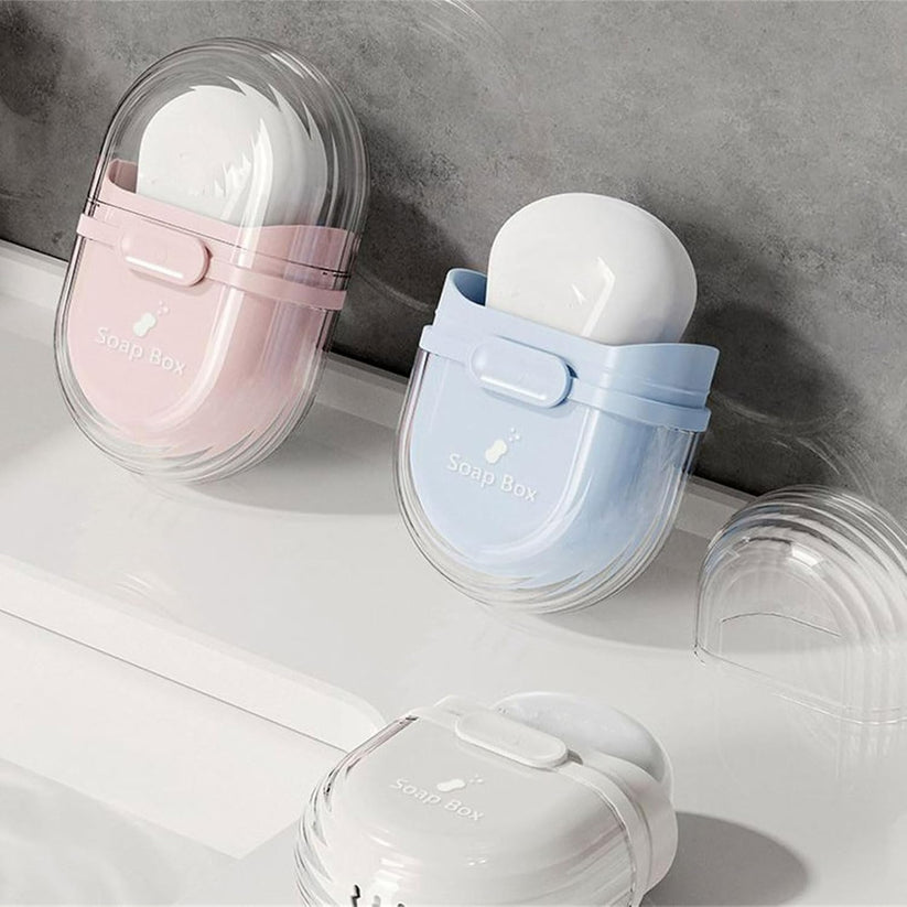 Portable Soap Dish Sealed Storage Box – Travel & Home Bathroom Soap Or ...