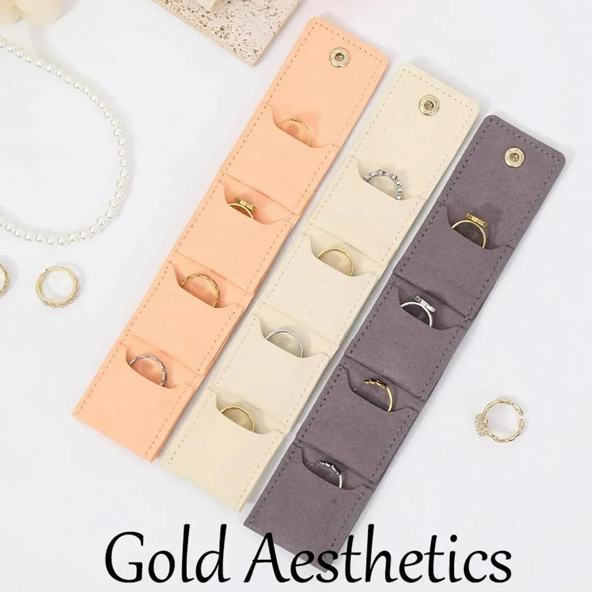 Mini Jewelry Travel Case – Portable Organizer for Work, Commute & Vacations (Random color-Pack of 1)