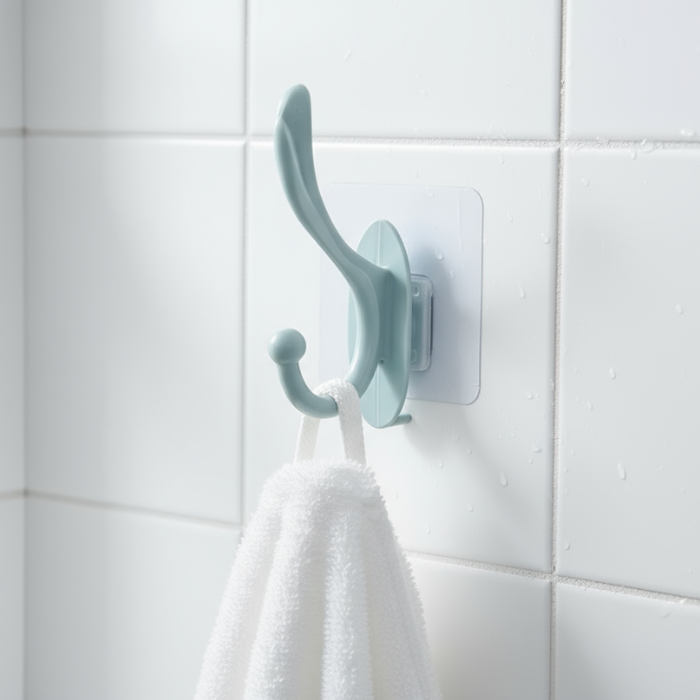 Sticker Towel Hook – Self Adhesive Bathroom & Kitchen Towel Holder [Buy 1 Get 1 Free]