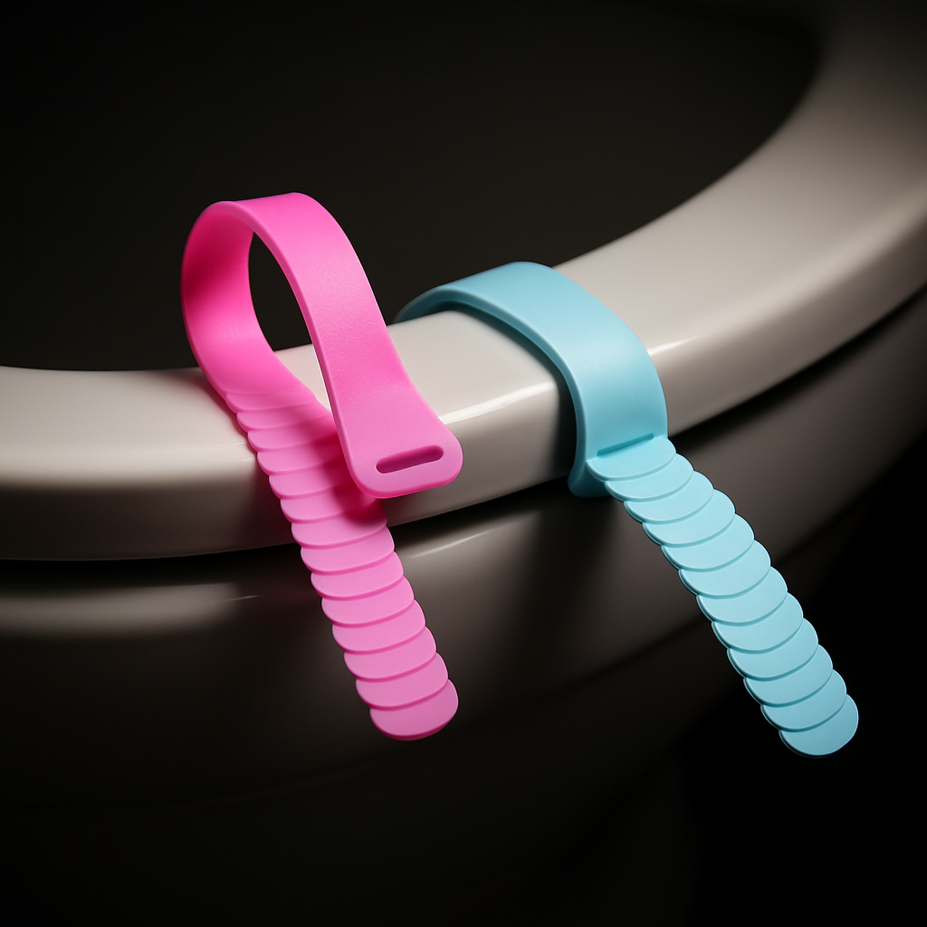 4 Pcs Toilet Seat Lifter Band, Foldable Toilet Cover Seat Lid Lifter Handle Bathroom Accessories