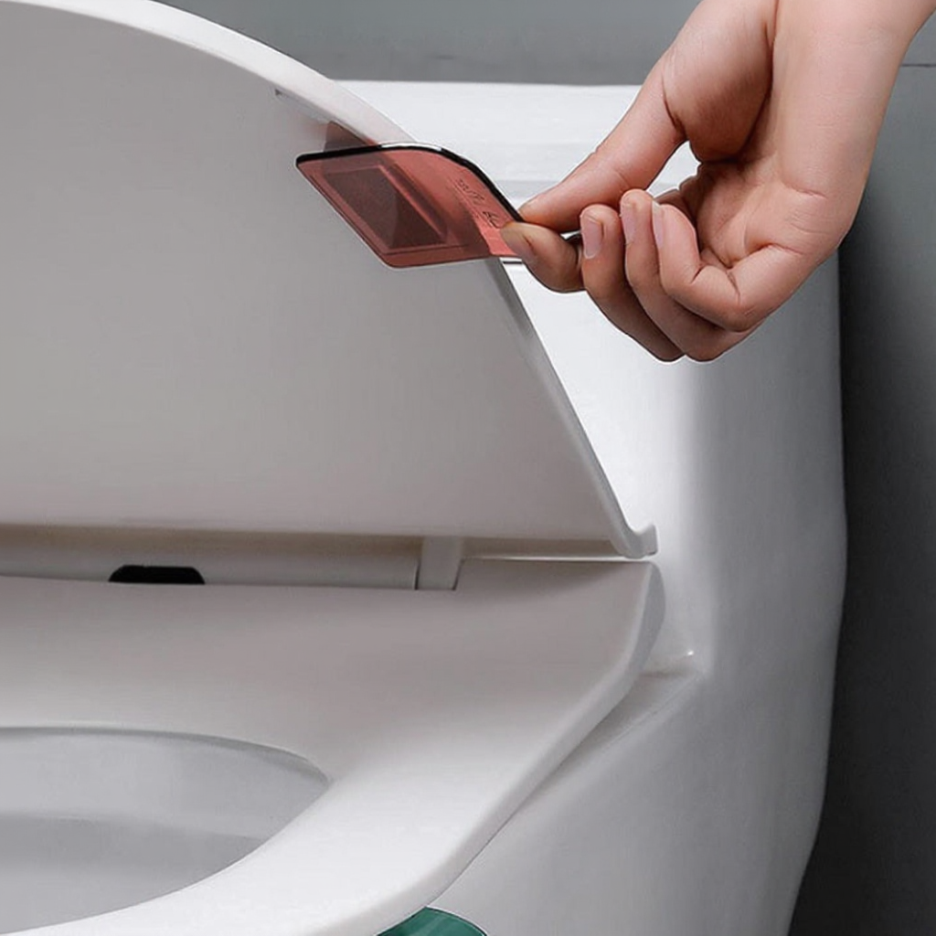Transparent Toilet Seat Lifter – Hands-Free Bathroom Hygiene Tool