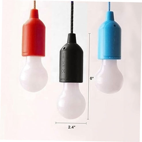 LED bulb light with pull cord string, great for emergency, wardrobe, and portable use - Home Accessories, Trending Gadgets