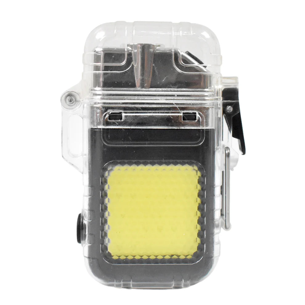 COB Torch Waterproof Lighter Dual ARC Work Lights Windproof Rechargeable Mini Lighters Lamp Outdoor Camping Supplies