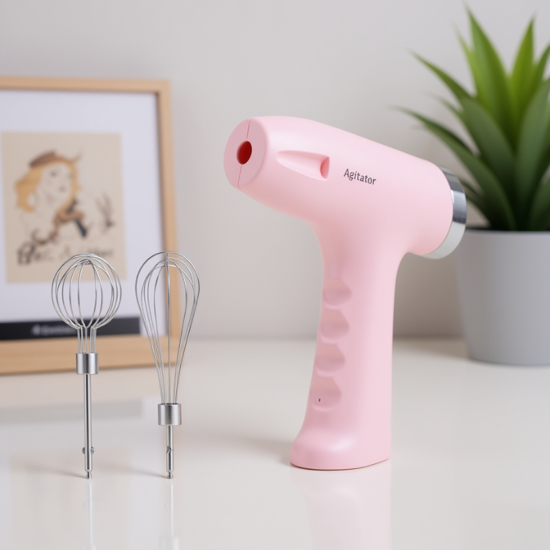 Electric Hand Mixer – USB Rechargeable Mini Blender with 1 Handle (Random Color)